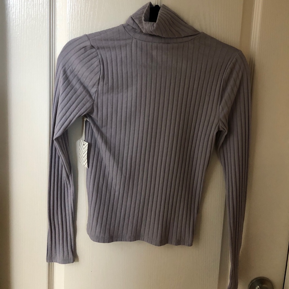 Purple turtle neck
